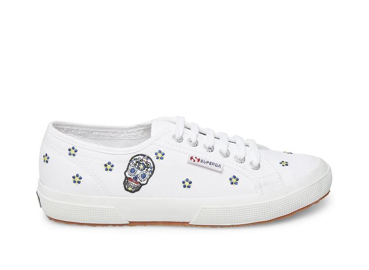 Superga 2730-Cotw Daniela Botero White Multi - Womens Superga Lace Up Shoes